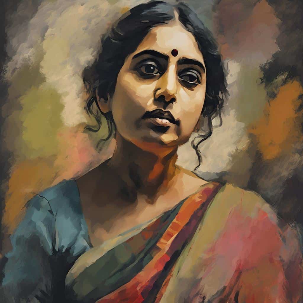 Παρουσίαση πίνακα με εικονική τέχνη και ψυχολογική ανάλυση, αναδεικνύοντας τον καθρέφτη του ασυνείδητου στην τέχνη.